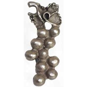 Emenee PFR111-ABS Premier Collection Large Grapes 1-1/4 inch x 3/4 inch in Antique Bright Silver Bounty Series